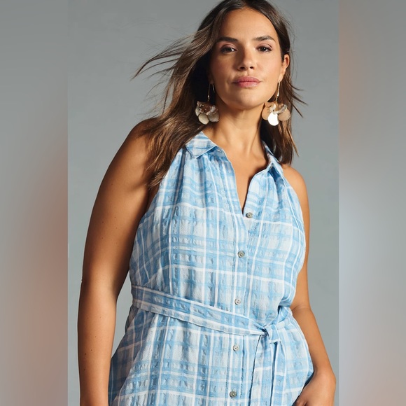 Anthropologie Sleeveless Buttondown Shirt Dress - Picture 6 of 10